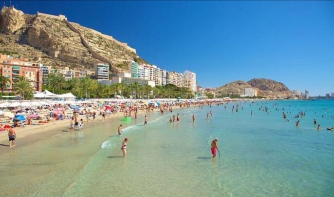 Alicante Centre ,Plage Et Quartier Anime,Wifi ,Climatisation Экстерьер фото